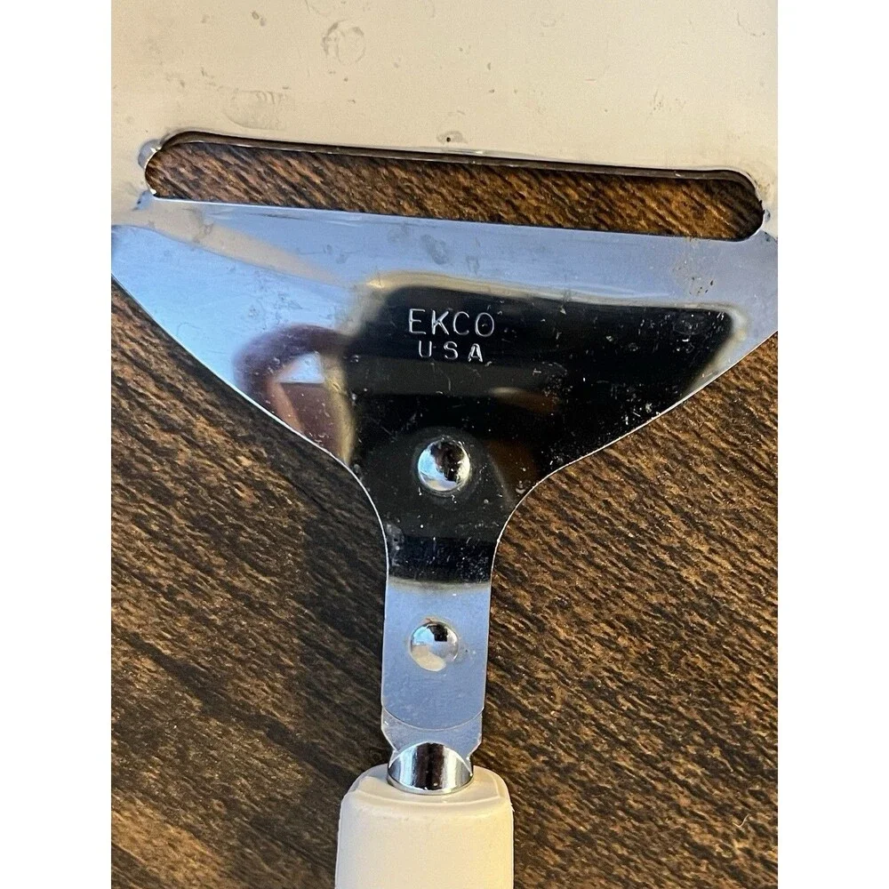 Vintage EKCO Cheese Plane Butter Slicer Veggie‎ Cutter Beige Plastic Handle USA